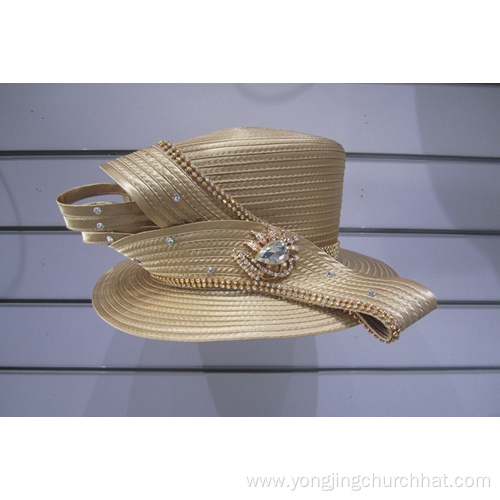 Ladies' Satin Ribbon Church Dress Couture Hats